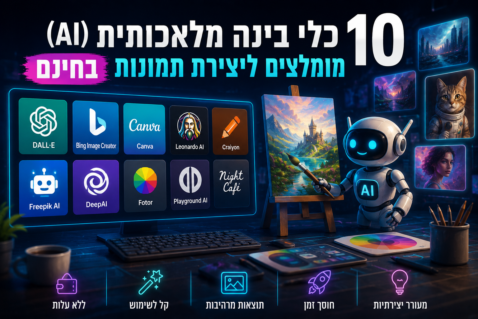 יצירת תמונות בחינם